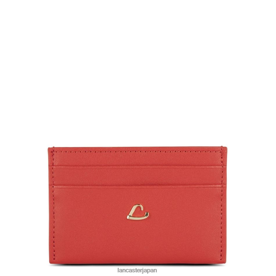 アクセサリー Lancaster Paris カードホルダー シティフィロス 朱色 女性 VB8ZLR4715