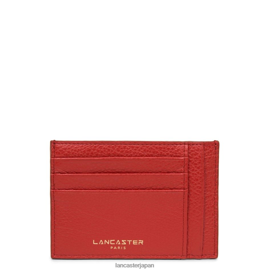 アクセサリー Lancaster Paris カードホルダー砂丘新品 ルージュ 女性 VB8ZLR4731