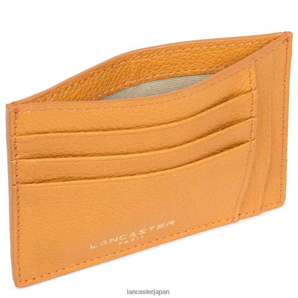 アクセサリー Lancaster Paris カードホルダー砂丘新品 サフラン 女性 VB8ZLR4734
