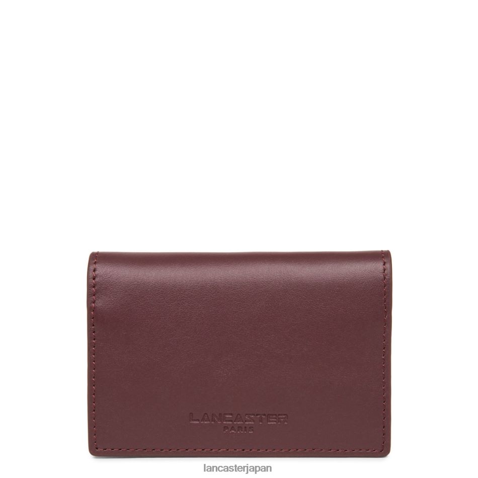 アクセサリー Lancaster Paris カードホルダー パリジェンヌ午後 ボルドー 女性 VB8ZLR4757