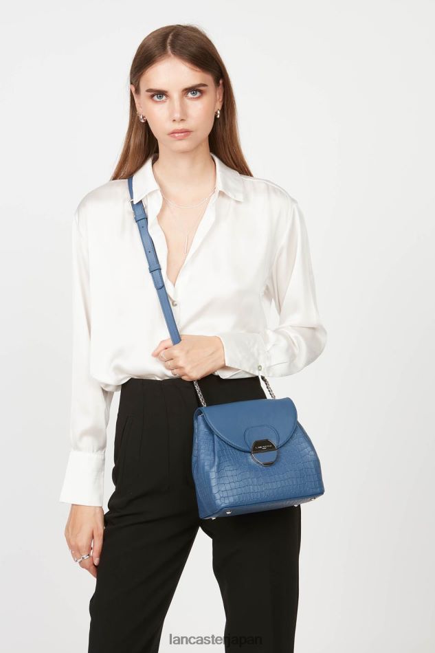 バッグ Lancaster Paris クロスボディバッグ ピア ブルークロコ 女性 VB8ZLR550