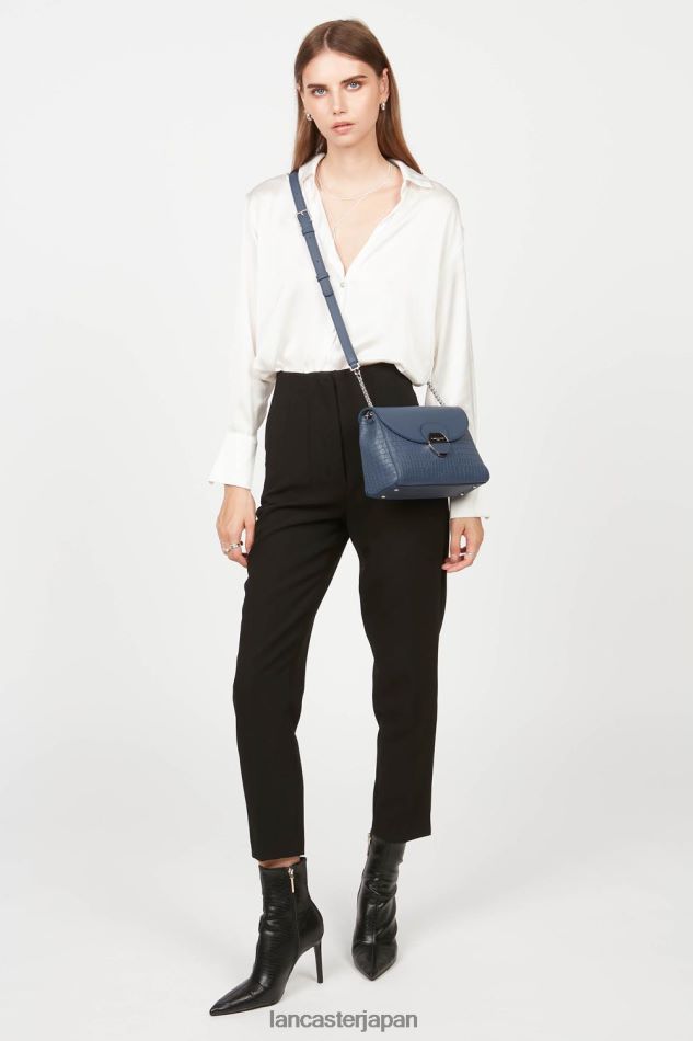 バッグ Lancaster Paris クロスボディバッグ ピア ライトウェイト ブルークロコ 女性 VB8ZLR570