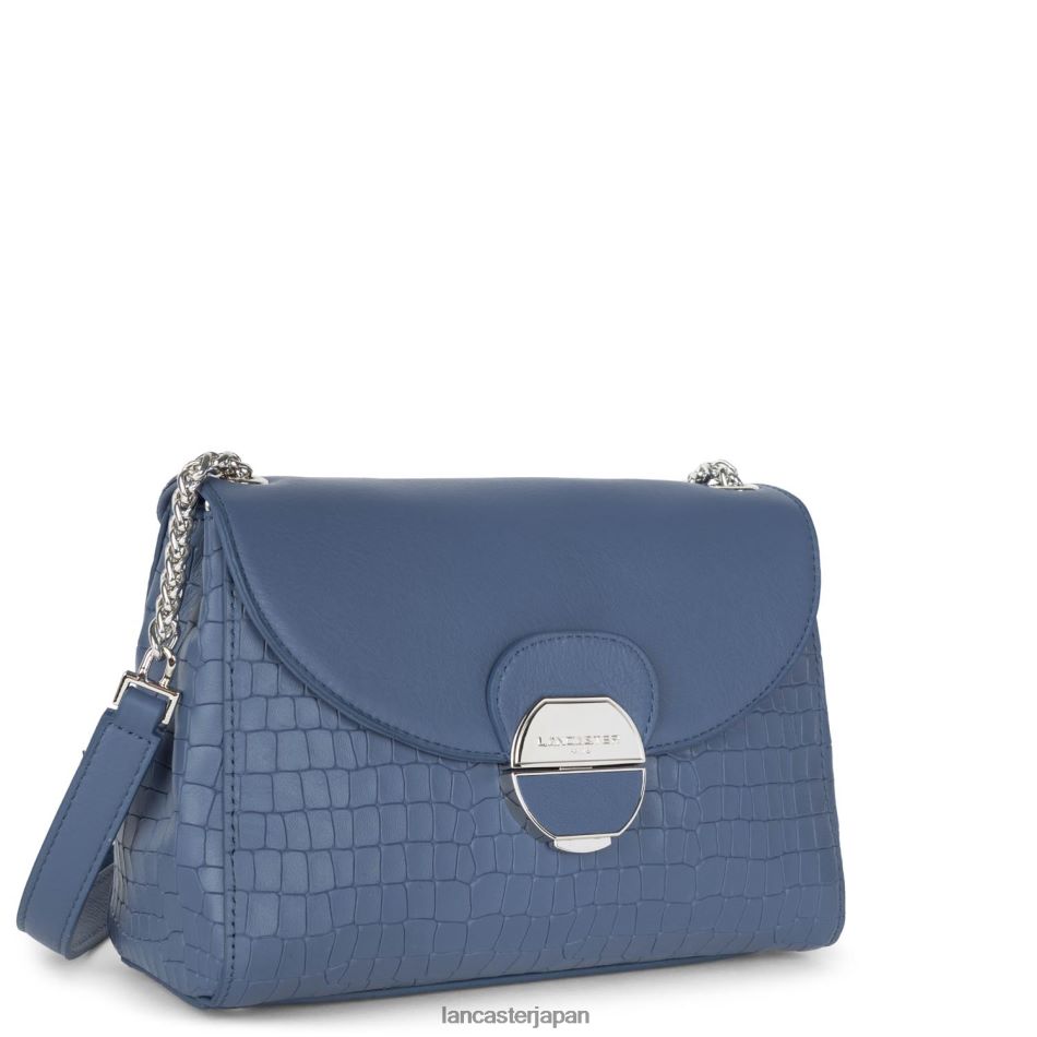 バッグ Lancaster Paris クロスボディバッグ ピア ライトウェイト ブルークロコ 女性 VB8ZLR570