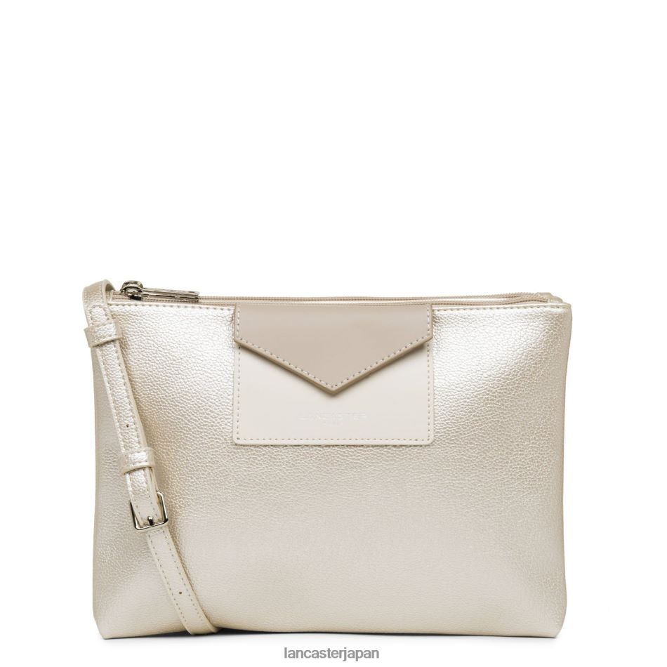 バッグ Lancaster Paris ダブルクラッチマヤ軽量 真珠色-エクリュ-ガレ ローズ 女性 VB8ZLR646