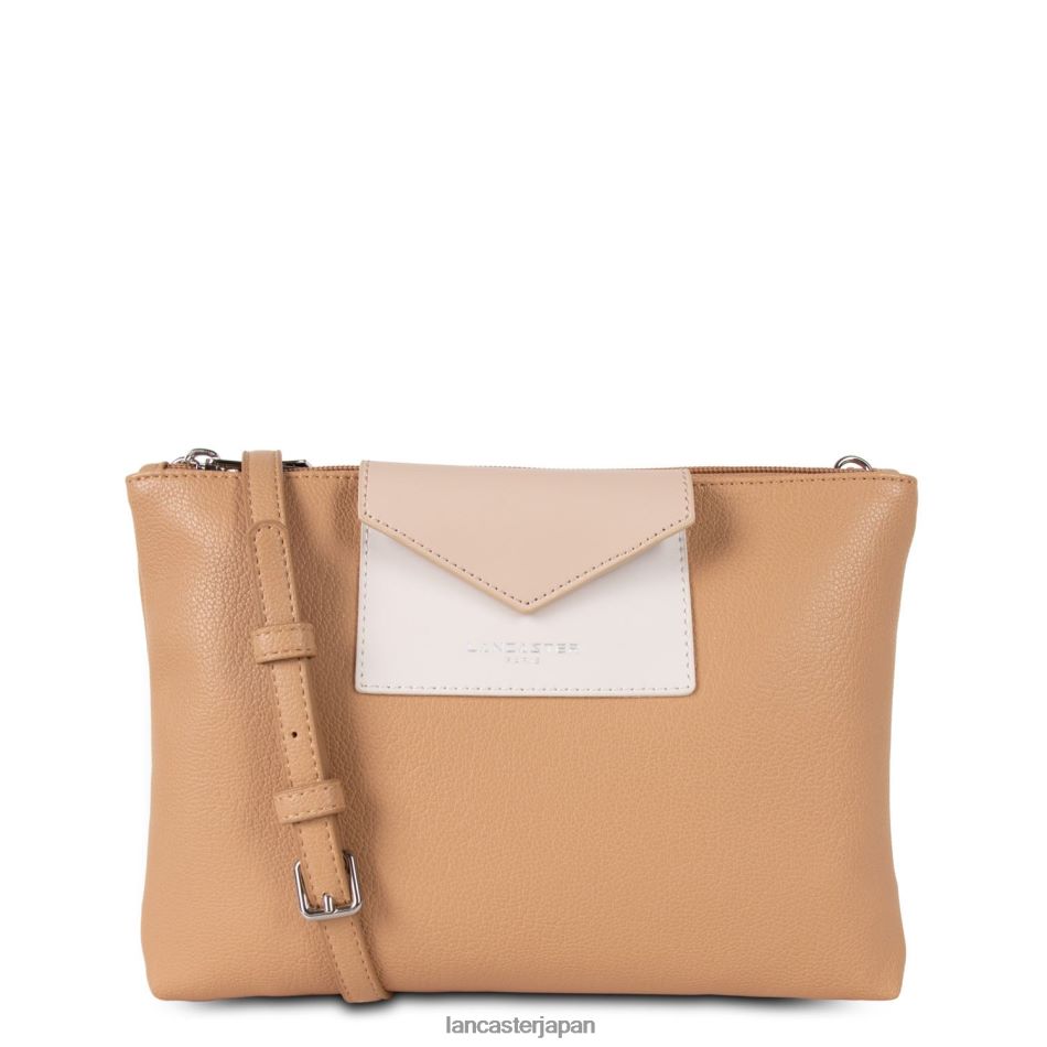 バッグ Lancaster Paris ダブルクラッチマヤ軽量 ナチュレルエクリュヌードクレール 女性 VB8ZLR655