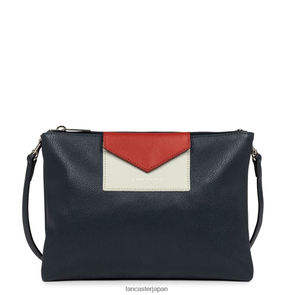 バッグ Lancaster Paris ダブルクラッチ マヤ 新型 ブルー・フォンセ・グリ・クレール・ルージュ 女性 VB8ZLR672