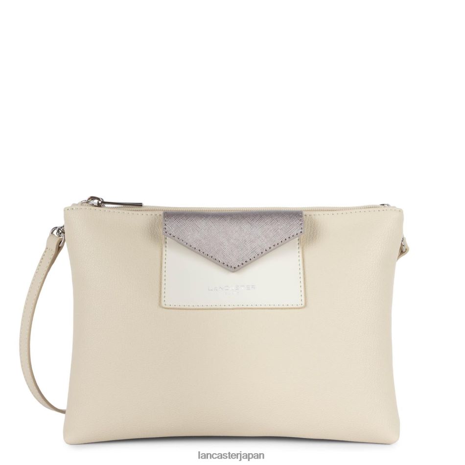 バッグ Lancaster Paris ダブルクラッチマヤ ベージュエクリュまたはローズ 女性 VB8ZLR683