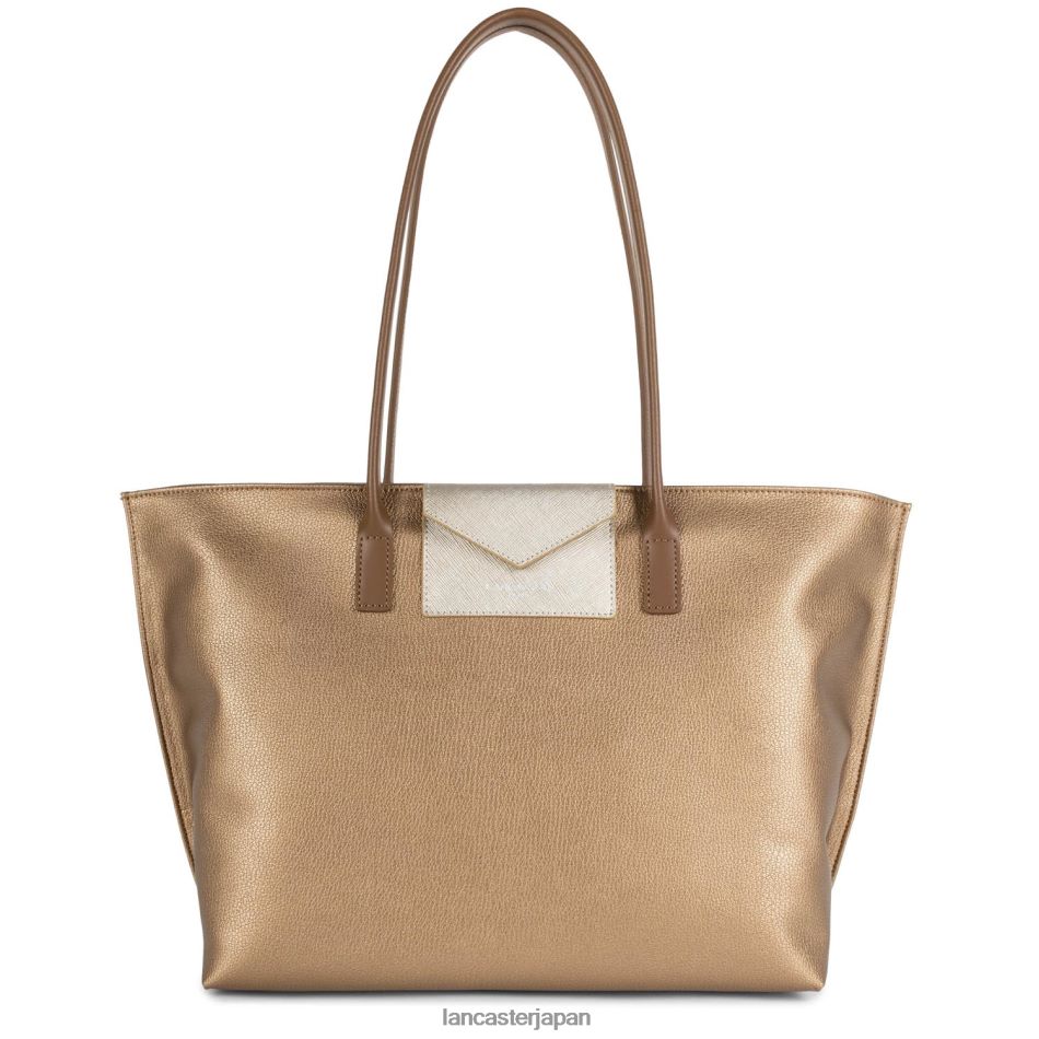 バッグ Lancaster Paris ラージトートバッグ マヤ 新品 キュイヴル・シャンパーニュ・ヴィゾン 女性 VB8ZLR711
