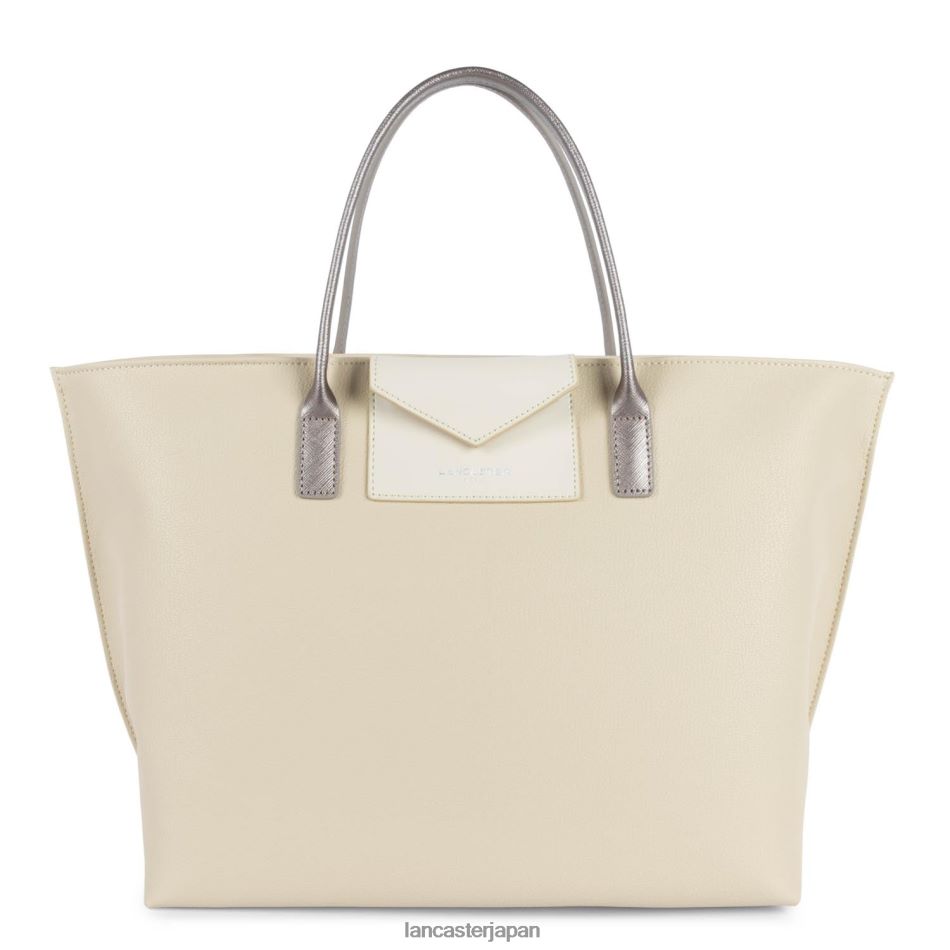 バッグ Lancaster Paris ラージトートバッグ マヤ 軽量 ベージュエクリュまたはローズ 女性 VB8ZLR721