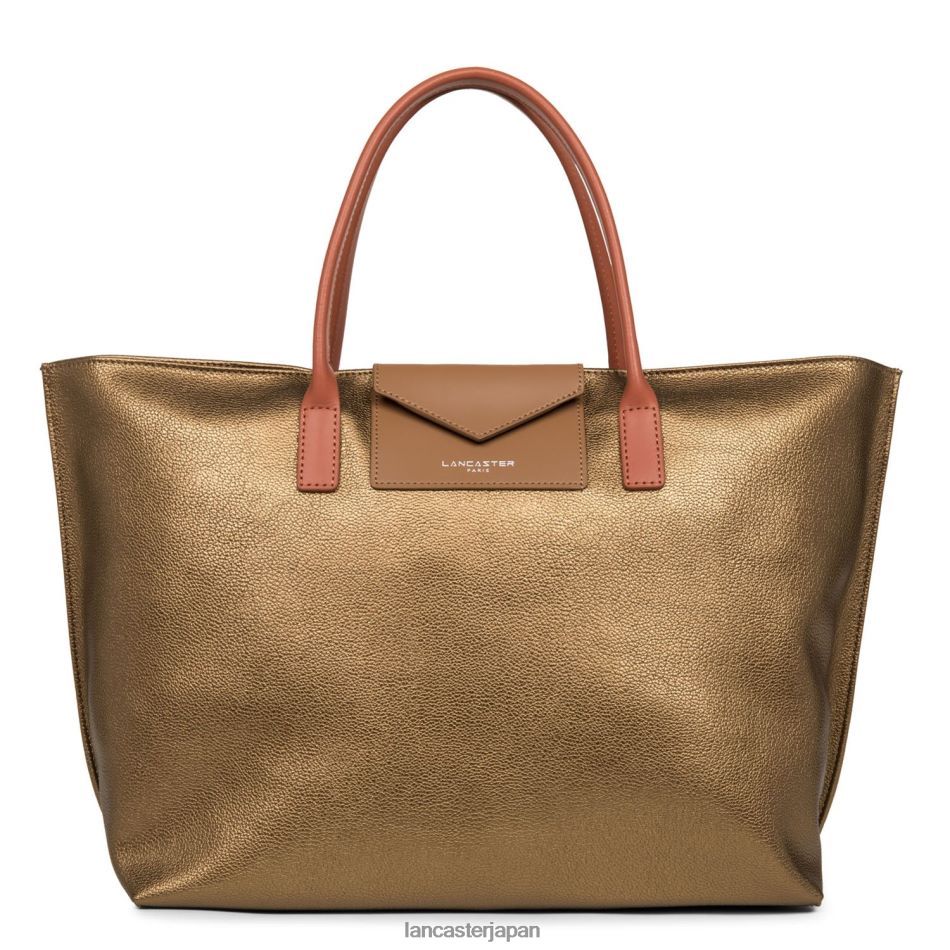 バッグ Lancaster Paris ラージトートバッグ マヤ 軽量 青銅-ラクダ-ポチロン 女性 VB8ZLR730