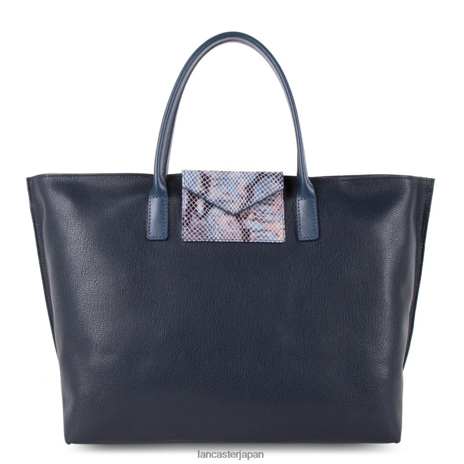 バッグ Lancaster Paris ラージトートバッグ マヤ ブルーフォンセパイソン 女性 VB8ZLR738