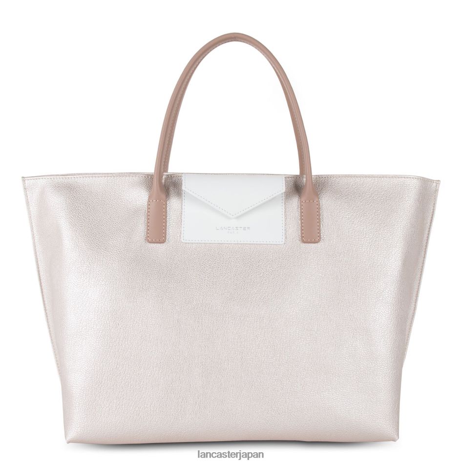 バッグ Lancaster Paris ラージトートバッグ マヤ 真珠層-ブラン-ヌード 女性 VB8ZLR740