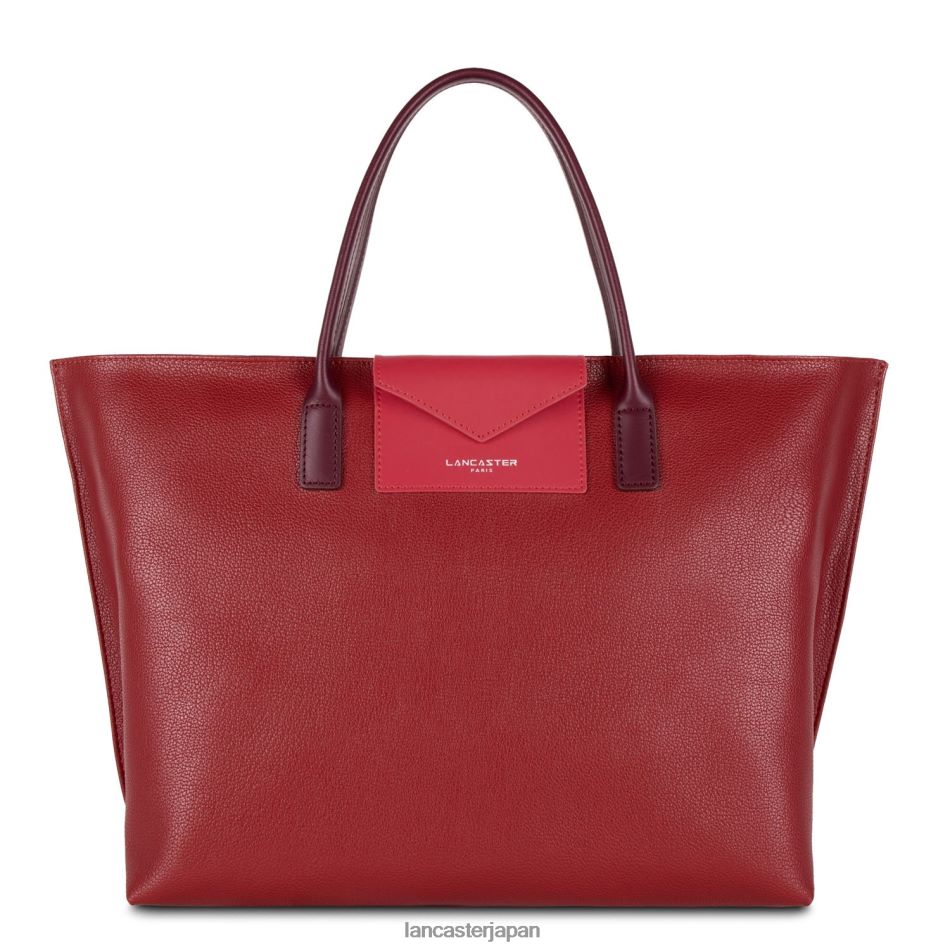バッグ Lancaster Paris ラージトートバッグ マヤ カルミン・フランボワーズ・プールプレ 女性 VB8ZLR743