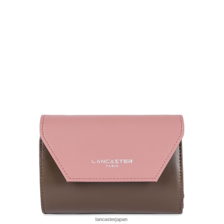 アクセサリー Lancaster Paris 背中合わせの財布がスムーズ マロン・ローズ・アンチ・ヌード 女性 VB8ZLR866