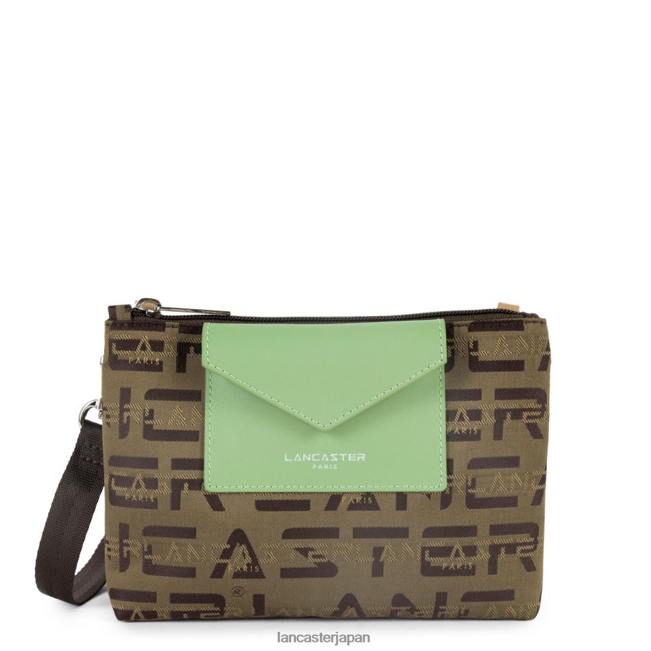 バッグ Lancaster Paris スモールクロスボディバッグ ロゴ kba マロン・ナチュレル・ジェイド 女性 VB8ZLR1954