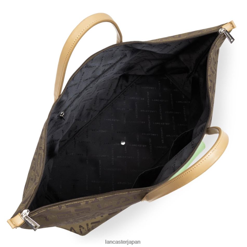 バッグ Lancaster Paris ウィークエンダー バッグ ロゴ kba マロン・ナチュレル・ジェイド 女性 VB8ZLR2863