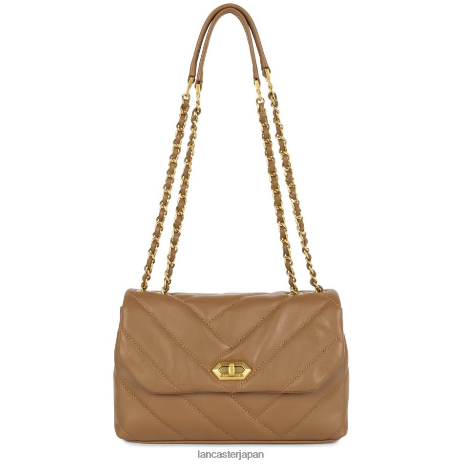 バッグ Lancaster Paris m クロスボディバッグ ソフトマトラッセ キャメル 女性 VB8ZLR1609