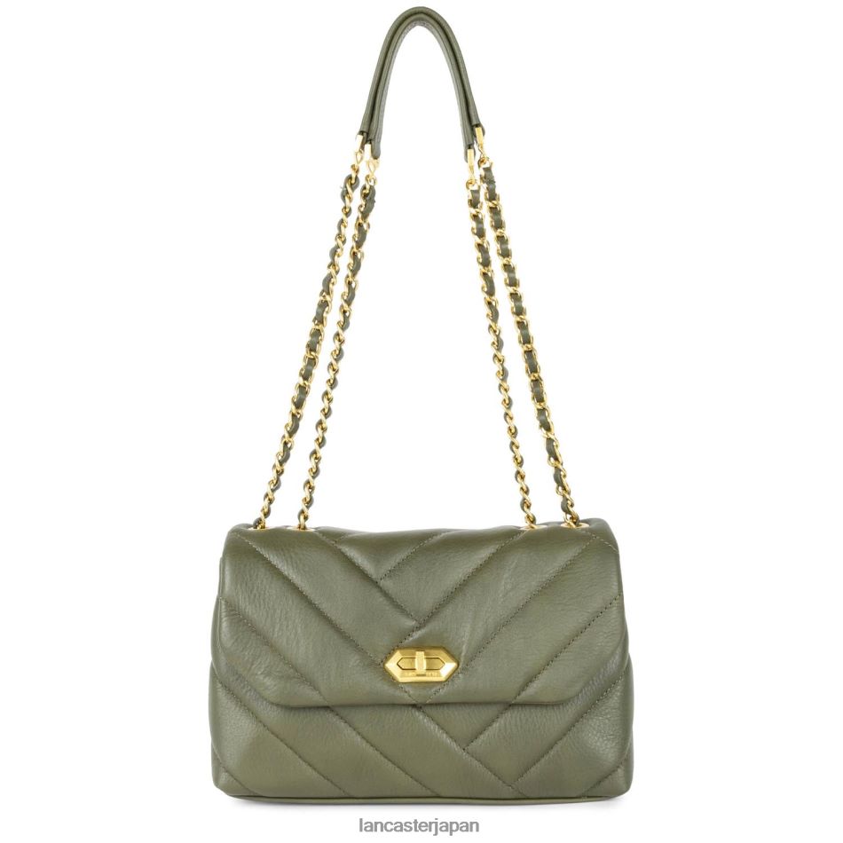 バッグ Lancaster Paris m クロスボディバッグ ソフトマトラッセ カキ 女性 VB8ZLR1616