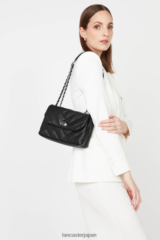 バッグ Lancaster Paris m クロスボディバッグ キャビア マトラッセ ノワール 女性 VB8ZLR2002