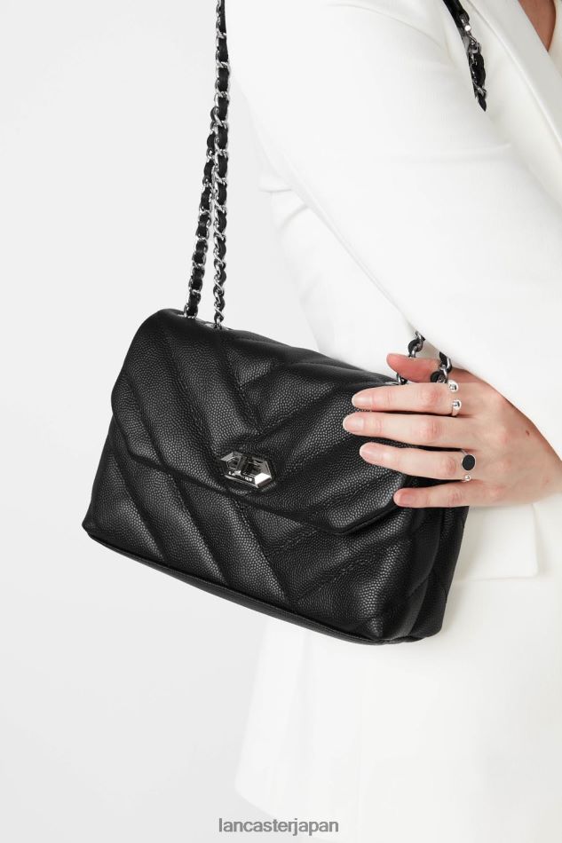 バッグ Lancaster Paris m クロスボディバッグ キャビア マトラッセ ノワール 女性 VB8ZLR2002