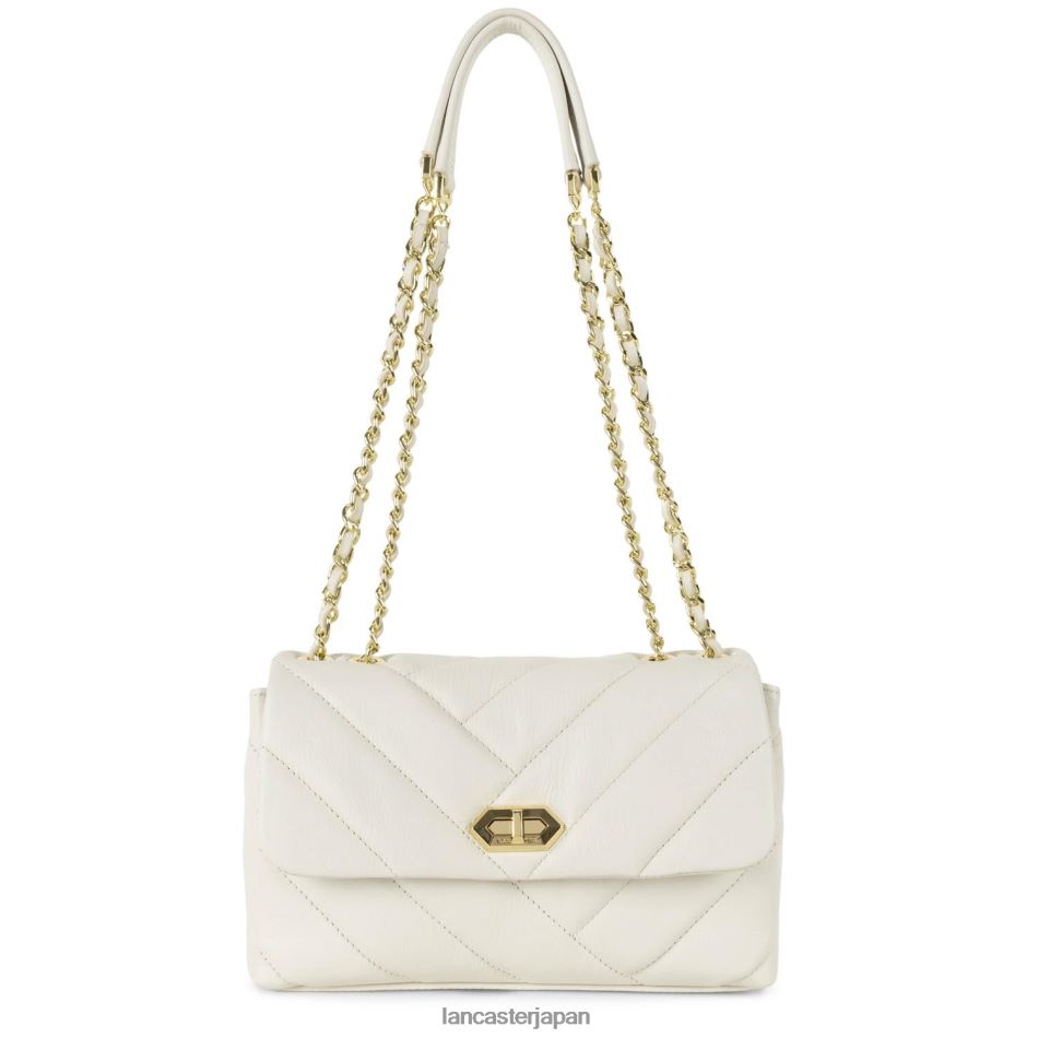 バッグ Lancaster Paris m クロスボディバッグ ソフトマトラッセ 生成り 女性 VB8ZLR2140