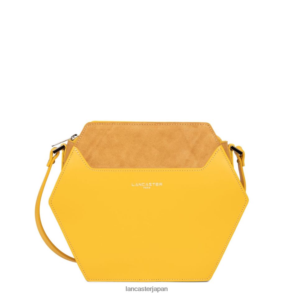 バッグ Lancaster Paris m クロスボディバッグ スムース ルーシュ ジョーヌ 女性 VB8ZLR2216