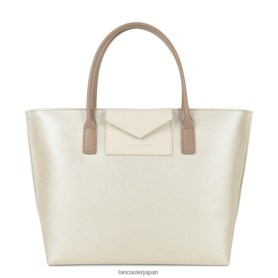 バッグ Lancaster Paris m ハンドバッグ マヤ 軽量 真珠層-エクリュ-ヌード 女性 VB8ZLR2801