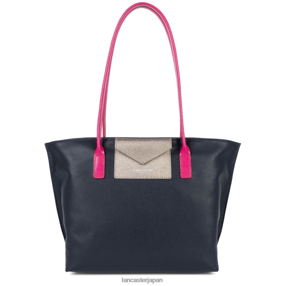 バッグ Lancaster Paris m トートバッグ マヤ ブルー・フォンセ・グリ・アルジェント・フクシア 女性 VB8ZLR2830