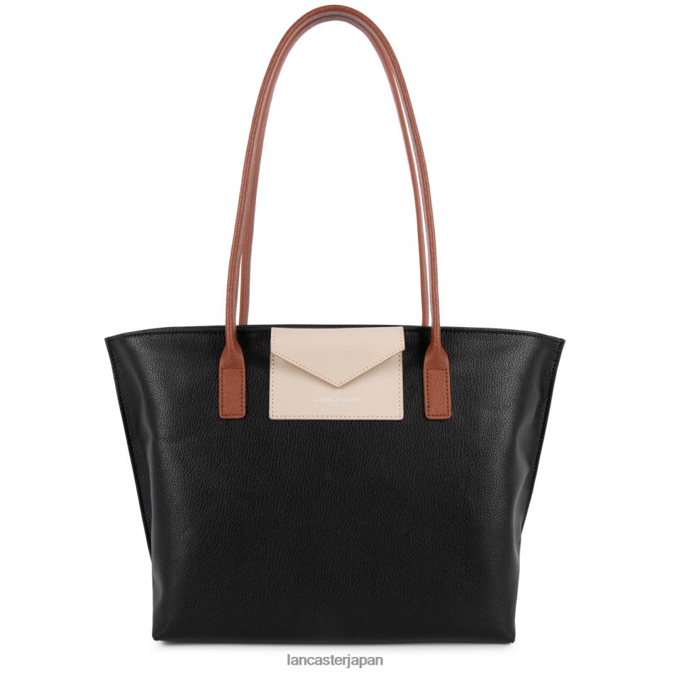 バッグ Lancaster Paris m トートバッグ マヤ ノワール・ガレ・ローズ・コニャック 女性 VB8ZLR2836