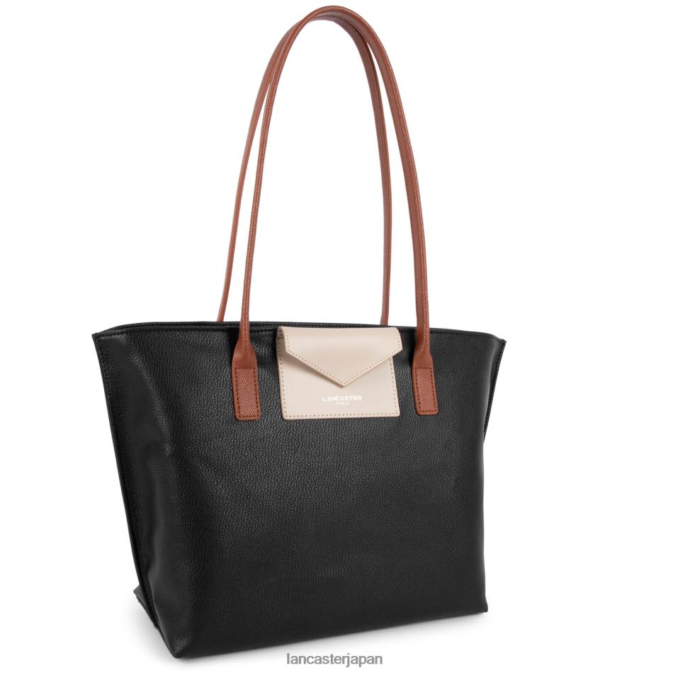 バッグ Lancaster Paris m トートバッグ マヤ ノワール・ガレ・ローズ・コニャック 女性 VB8ZLR2836