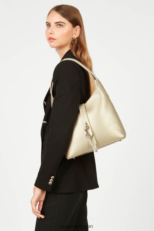 バッグ Lancaster Paris m ホーボーバッグ フーロン ダブルフック シャンパン・イン・ヌード 女性 VB8ZLR2953