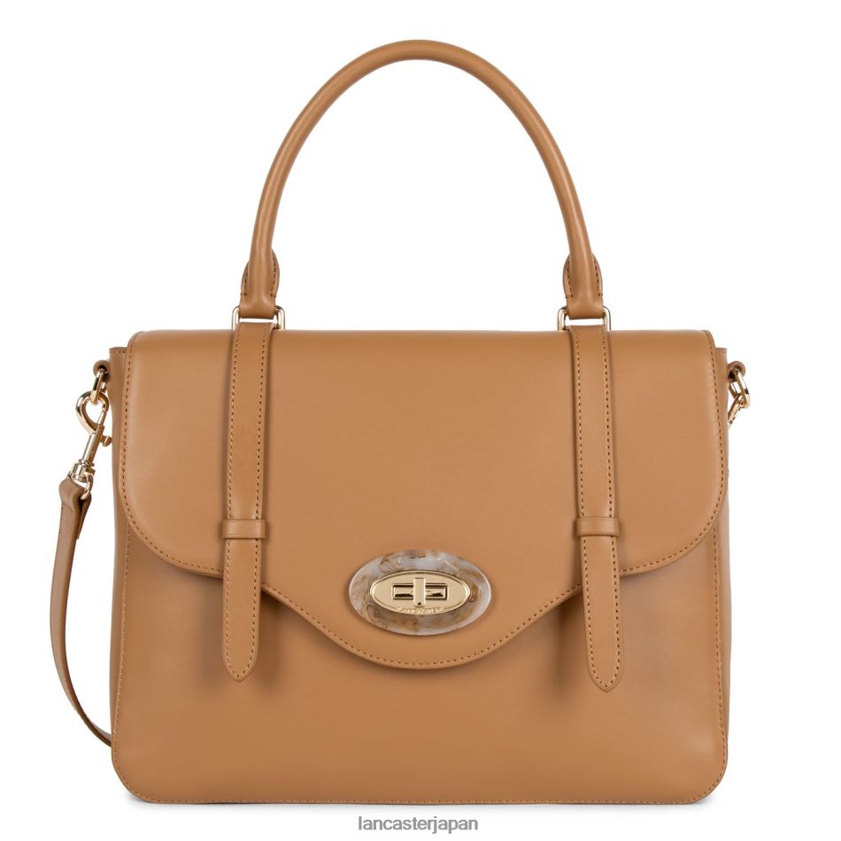 バッグ Lancaster Paris m ハンドバッグ マーブルタッチ キャメル 女性 VB8ZLR3356
