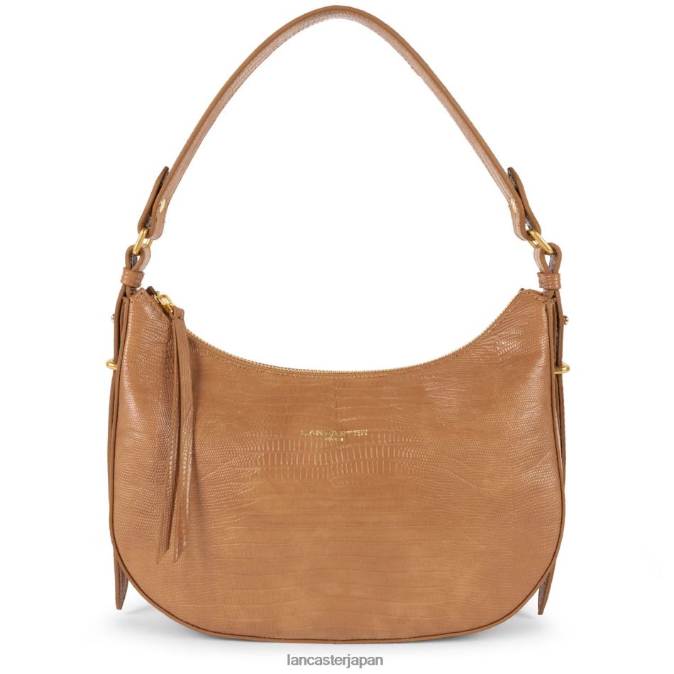 バッグ Lancaster Paris m ホーボーバッグ エキゾチック レザード & クロコ cn ラクダトカゲ 女性 VB8ZLR3238