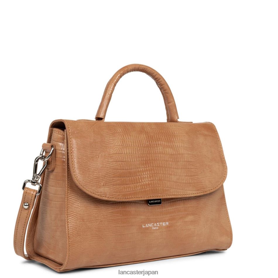 バッグ Lancaster Paris m ハンドバッグ エキゾチック レザード & クロコ fr ラクダトカゲ 女性 VB8ZLR2458