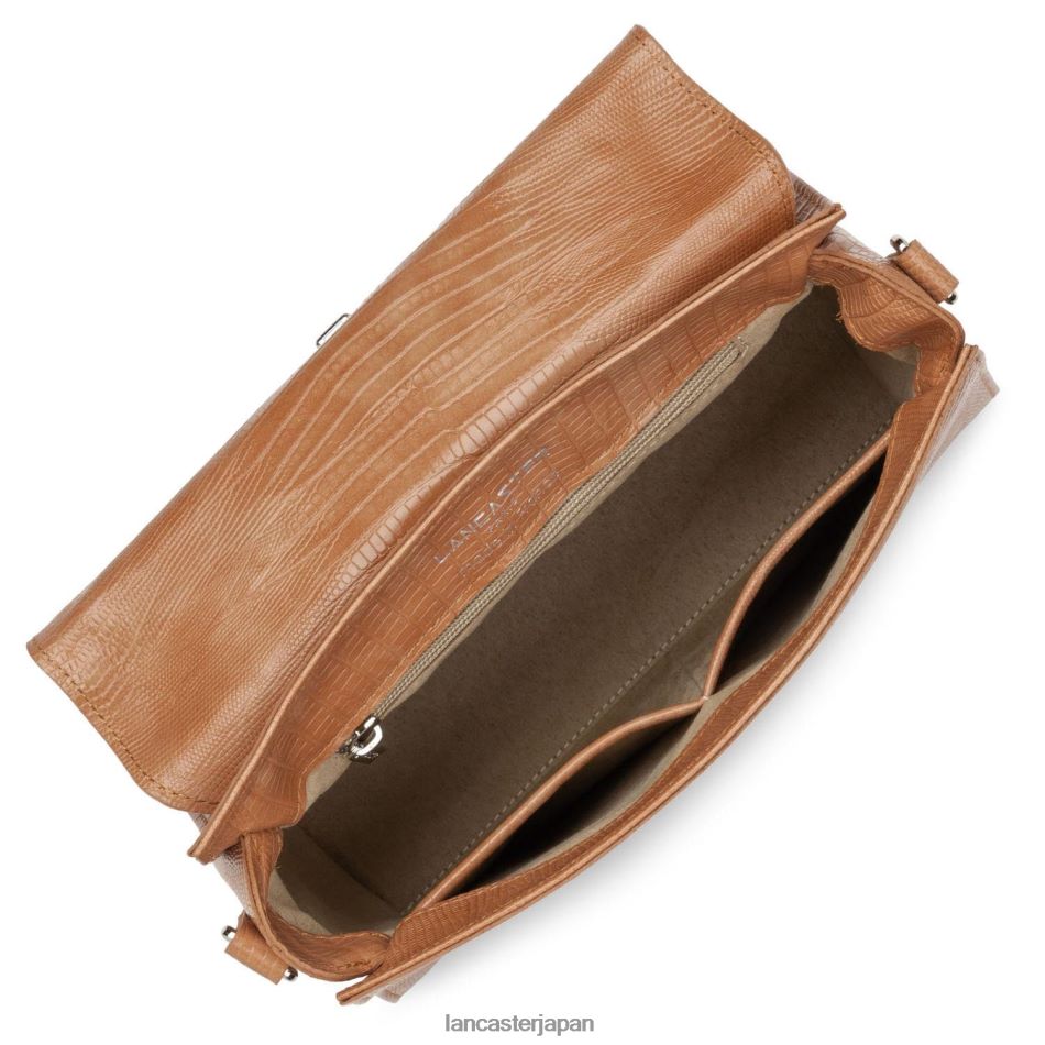 バッグ Lancaster Paris m ハンドバッグ エキゾチック レザード & クロコ fr ラクダトカゲ 女性 VB8ZLR2458