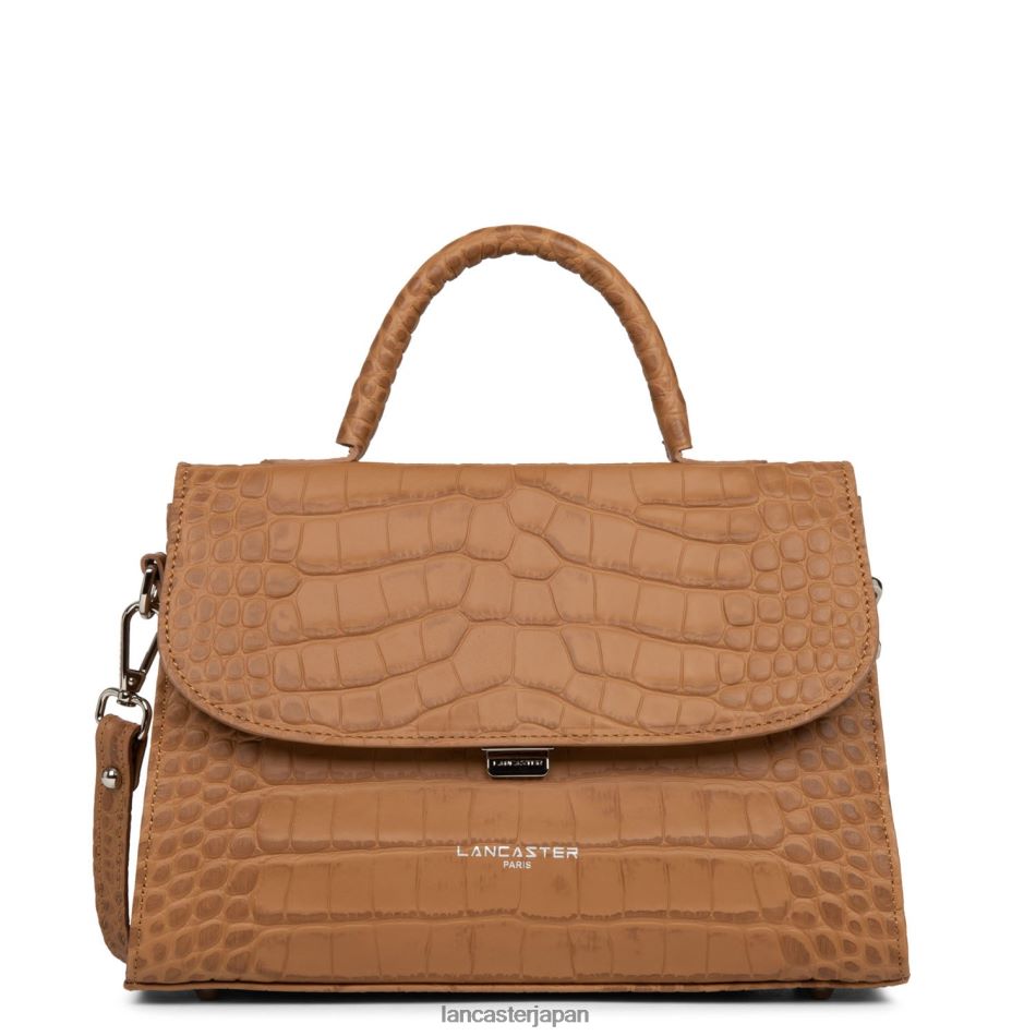 バッグ Lancaster Paris m ハンドバッグ エキゾチック レザード & クロコ fr キャメル 女性 VB8ZLR2468