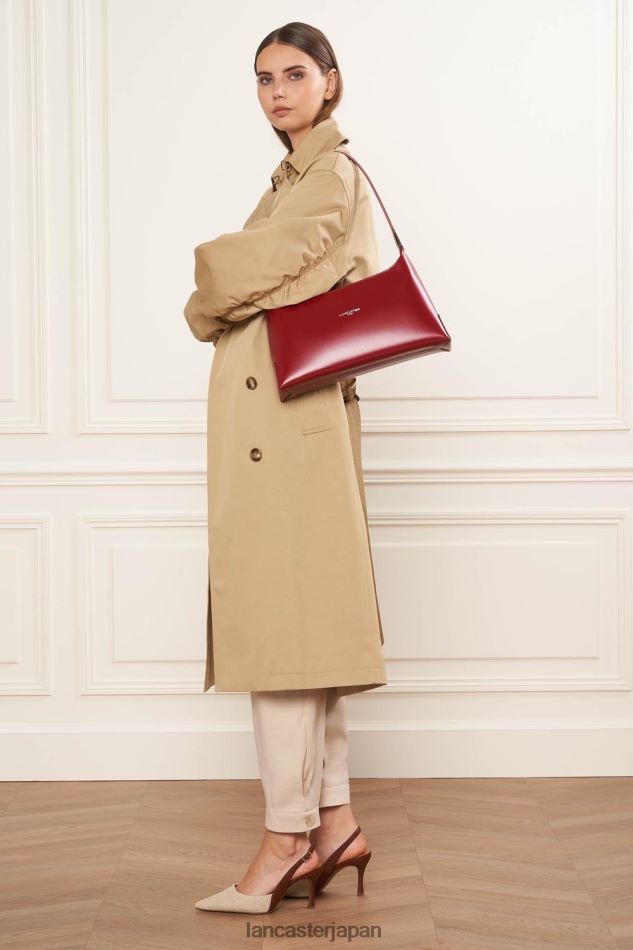 バッグ Lancaster Paris ラージバゲットバッグ suave ace カーミン 女性 VB8ZLR1278