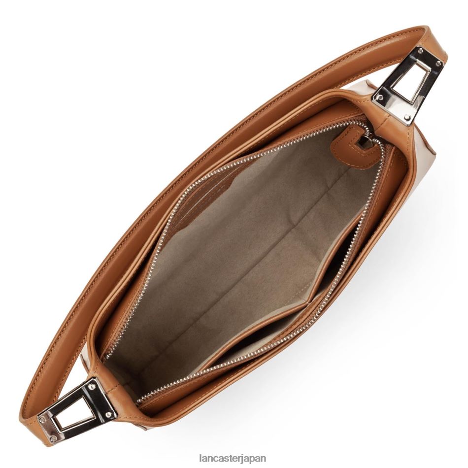 バッグ Lancaster Paris ラージバゲットバッグ suave ace キャメル 女性 VB8ZLR1280